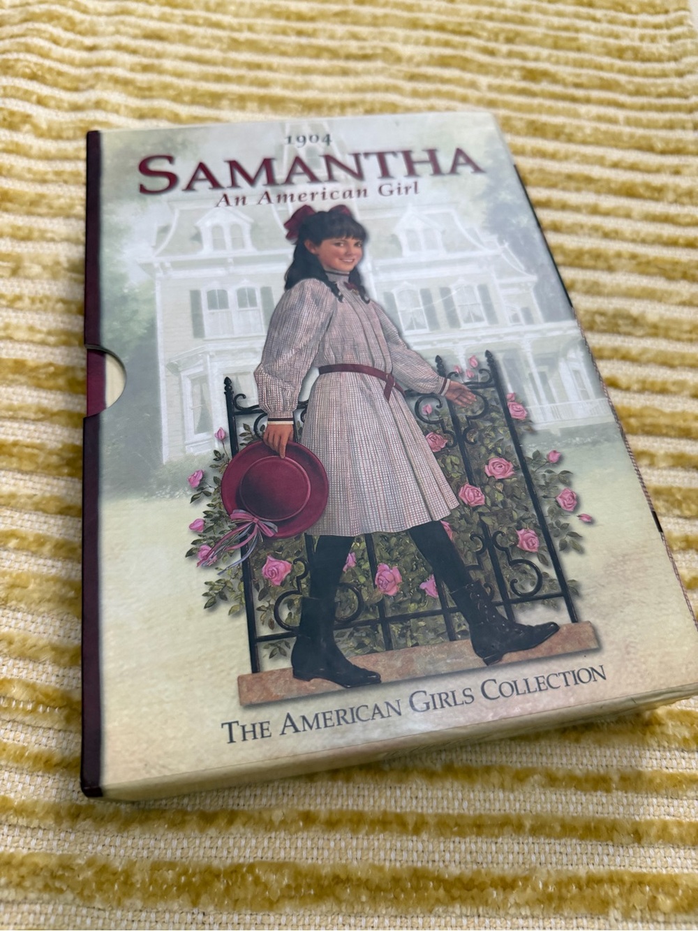 American Girl Samantha Book Cover with Pink and Black Accents